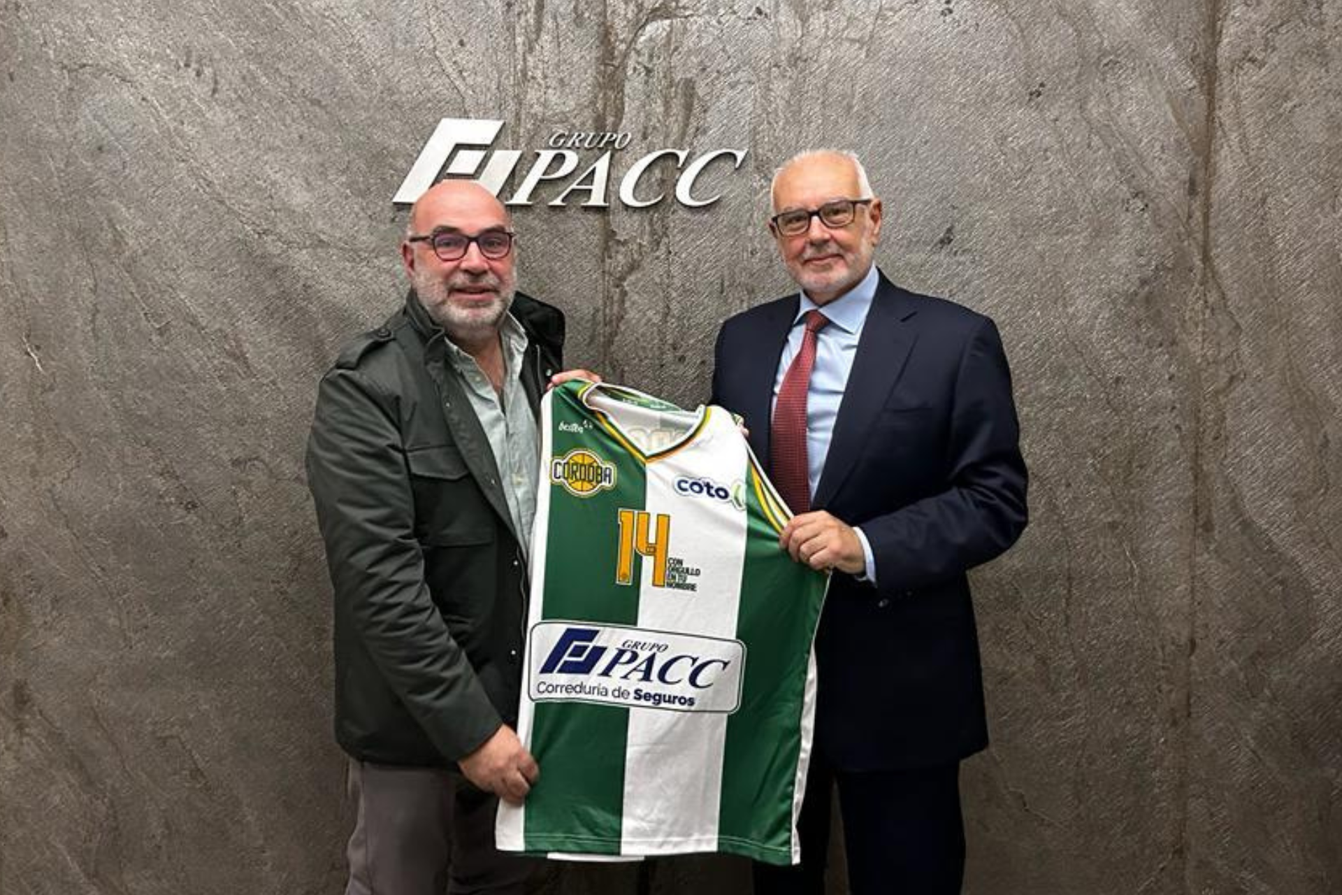 Pepe Palacios, Presidente del CCB y Francisco Illescas, Consejero Delegado de GRUPO PACC en la firma de renovación del acuerdo. 